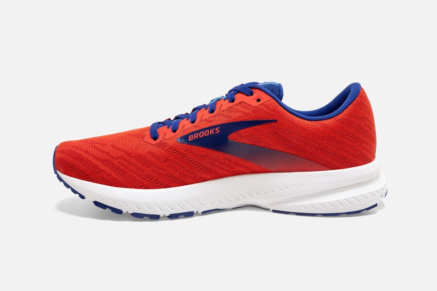 Brooks Israel Launch 7 Road Running Shoes Mens - Orange/Blue - CEM-420859